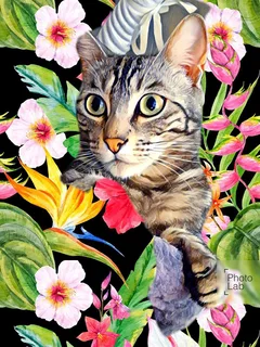 Chat perdu Chat Tigre